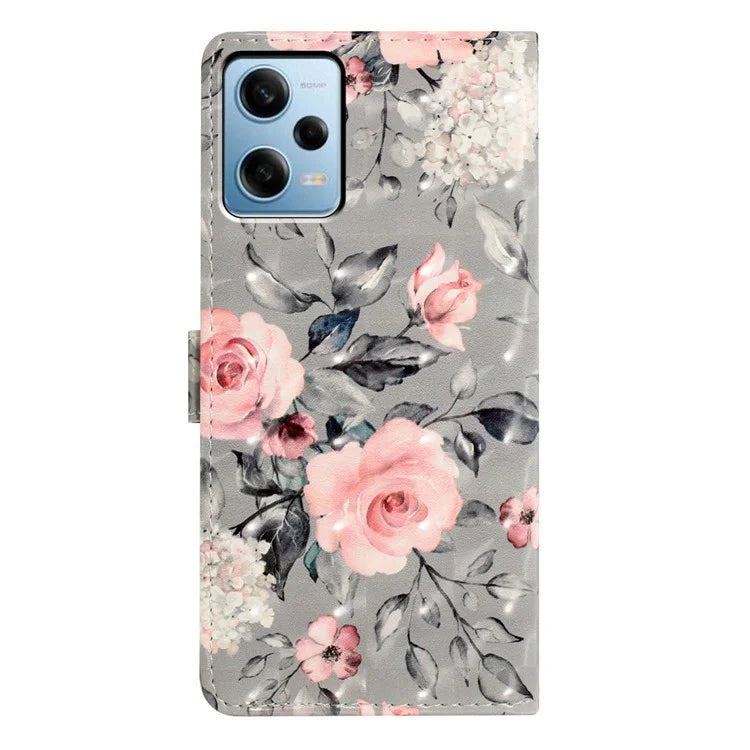 PU Leather Flip Cover for Xiaomi Redmi Note 12 Pro+ 5G Case Anti-Drop Wallet Phone Cover
