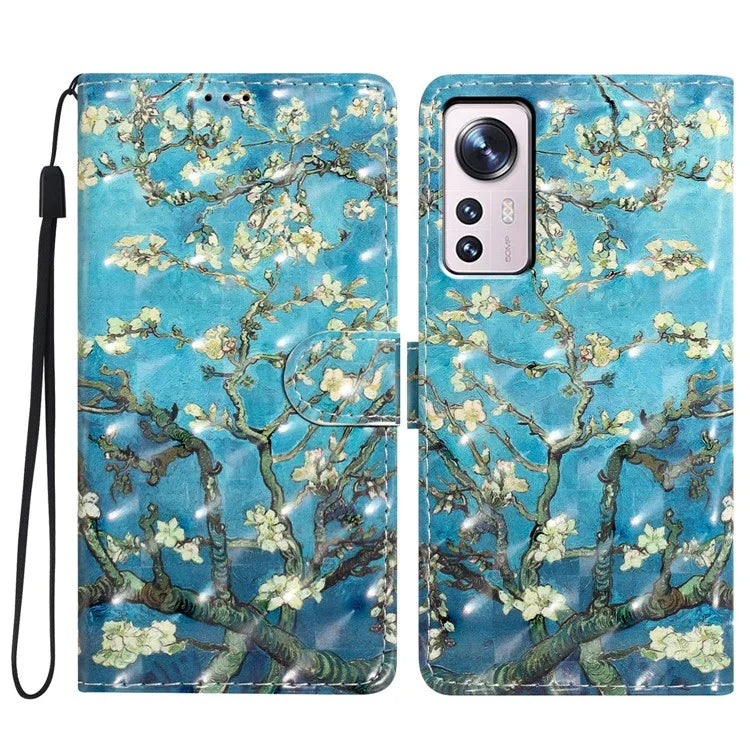 For Xiaomi 12 Pro 5G / 12 Pro (Dimensity) 5G / 12S Pro 5G Wallet Case Protective PU Phone Cover
