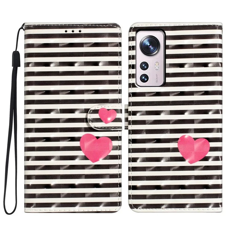 For Xiaomi 12 Pro 5G / 12 Pro (Dimensity) 5G / 12S Pro 5G Wallet Case Protective PU Phone Cover