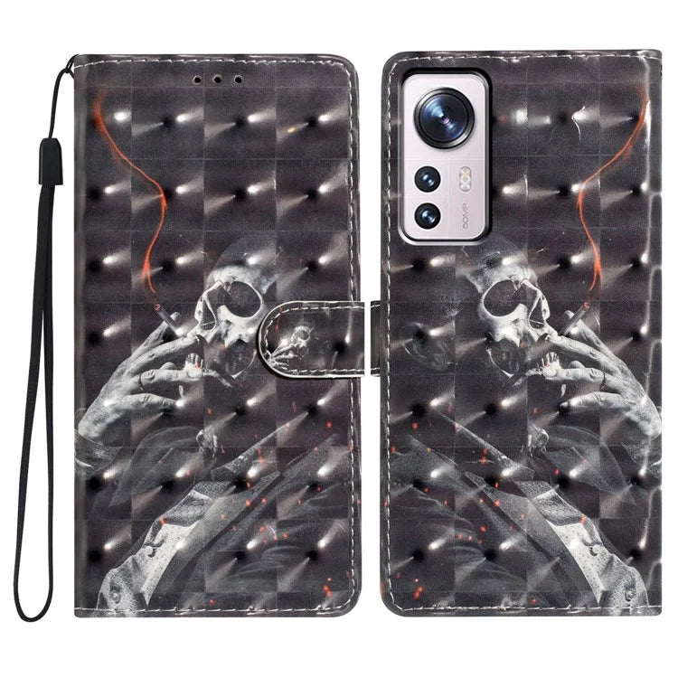 For Xiaomi 12 Pro 5G / 12 Pro (Dimensity) 5G / 12S Pro 5G Wallet Case Protective PU Phone Cover