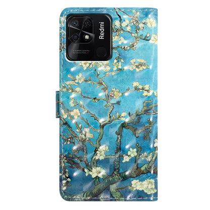 For Xiaomi Redmi 10C 4G Protective Case Pattern Printing PU Leather Wallet Phone Cover