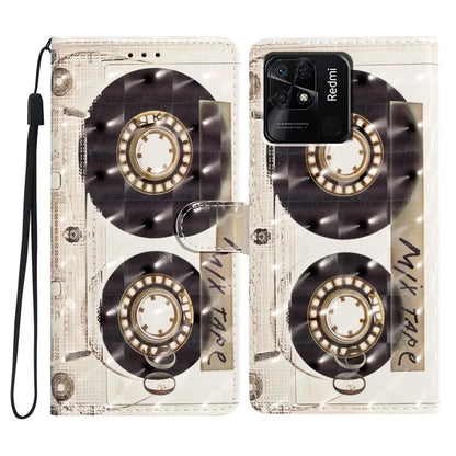 For Xiaomi Redmi 10C 4G Protective Case Pattern Printing PU Leather Wallet Phone Cover