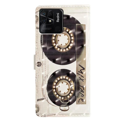 For Xiaomi Redmi 10C 4G Protective Case Pattern Printing PU Leather Wallet Phone Cover