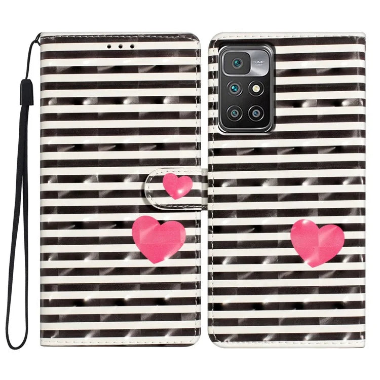 For Xiaomi Redmi Note 11 4G (MediaTek) / Redmi 10 4G / Redmi 10 2022 4G / 10 Prime Case PU Phone Cover