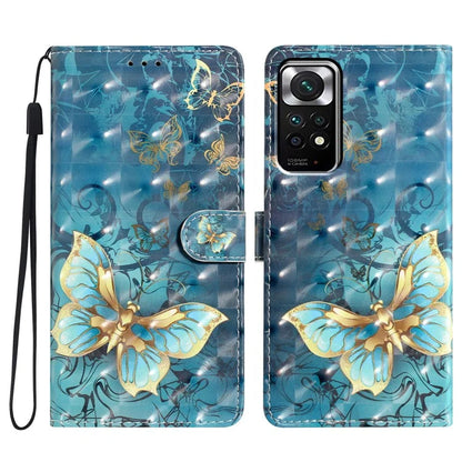For Xiaomi Redmi Note 11S 4G / Note 11 4G (Qualcomm) Case Wallet PU Leather 3D Pattern Phone Cover