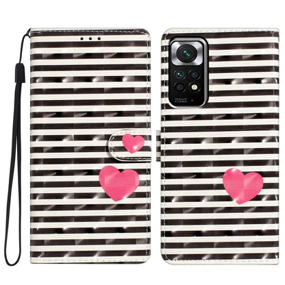 For Xiaomi Redmi Note 11S 4G / Note 11 4G (Qualcomm) Case Wallet PU Leather 3D Pattern Phone Cover