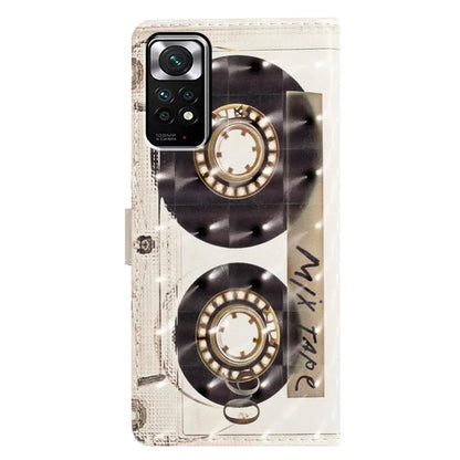 For Xiaomi Redmi Note 11S 4G / Note 11 4G (Qualcomm) Case Wallet PU Leather 3D Pattern Phone Cover