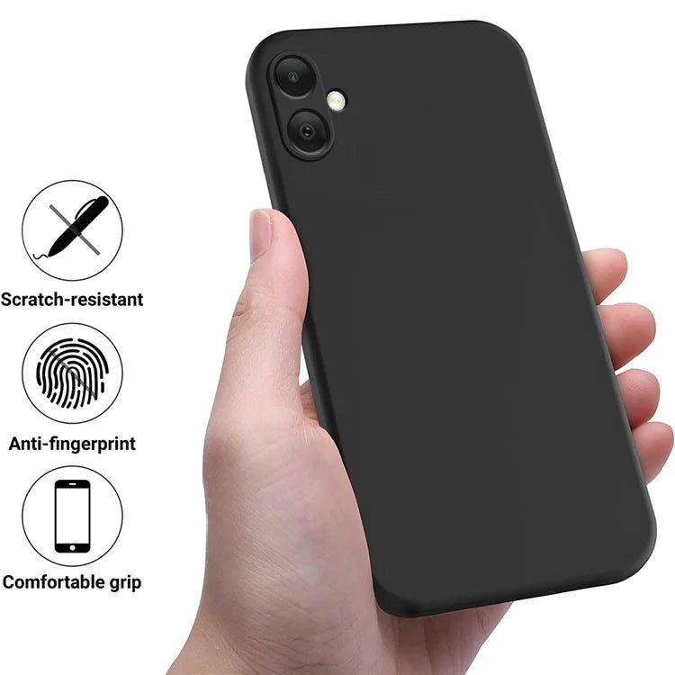 For Samsung Galaxy A05 4G Case Anti-Scratch Phone Cover Liquid Silicone Phone Shell with Strap