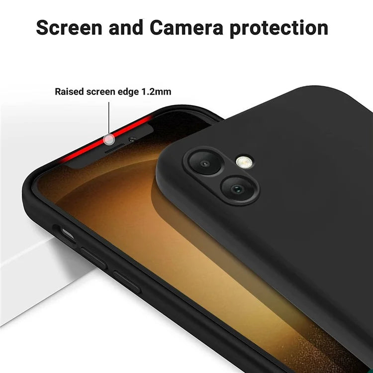 For Samsung Galaxy A05 4G Case Anti-Scratch Phone Cover Liquid Silicone Phone Shell with Strap