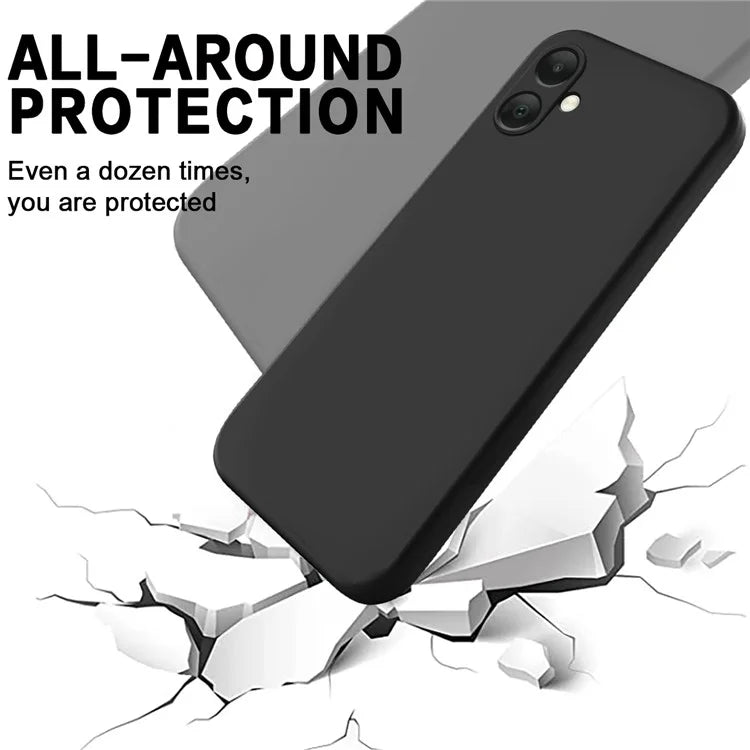 For Samsung Galaxy A05 4G Case Anti-Scratch Phone Cover Liquid Silicone Phone Shell with Strap