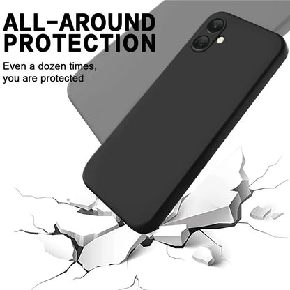 For Samsung Galaxy A05 4G Case Anti-Scratch Phone Cover Liquid Silicone Phone Shell with Strap