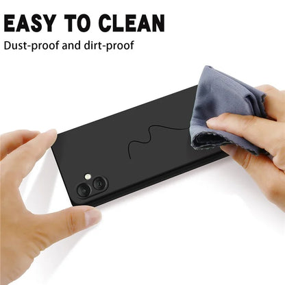 For Samsung Galaxy A05 4G Case Anti-Scratch Phone Cover Liquid Silicone Phone Shell with Strap