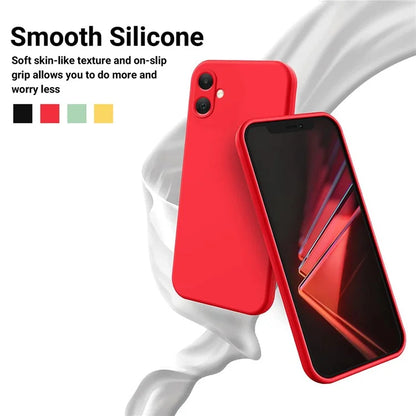 For Samsung Galaxy A05 4G Case Anti-Scratch Phone Cover Liquid Silicone Phone Shell with Strap