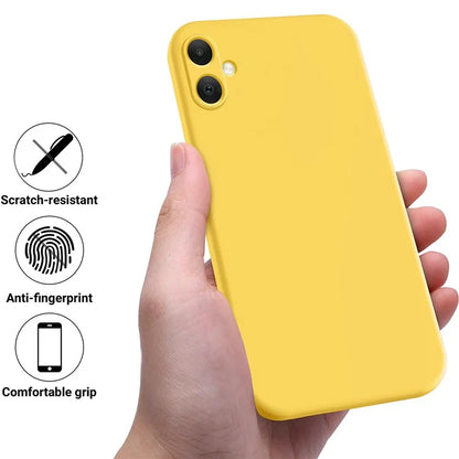 For Samsung Galaxy A05 4G Case Anti-Scratch Phone Cover Liquid Silicone Phone Shell with Strap