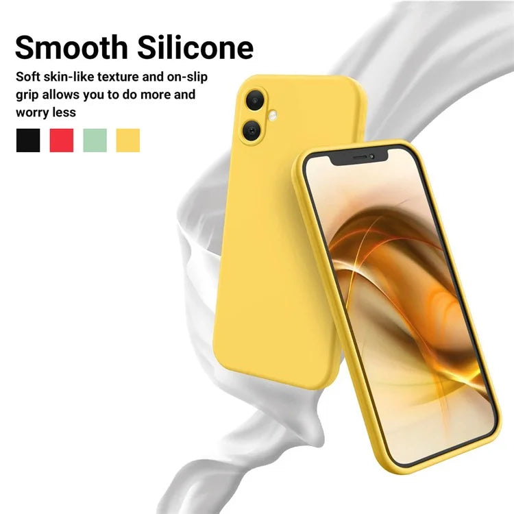 For Samsung Galaxy A05 4G Case Anti-Scratch Phone Cover Liquid Silicone Phone Shell with Strap