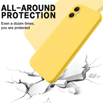 For Samsung Galaxy A05 4G Case Anti-Scratch Phone Cover Liquid Silicone Phone Shell with Strap