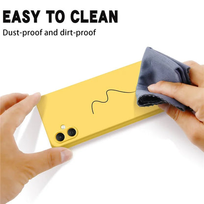 For Samsung Galaxy A05 4G Case Anti-Scratch Phone Cover Liquid Silicone Phone Shell with Strap