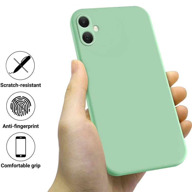 For Samsung Galaxy A05 4G Case Anti-Scratch Phone Cover Liquid Silicone Phone Shell with Strap