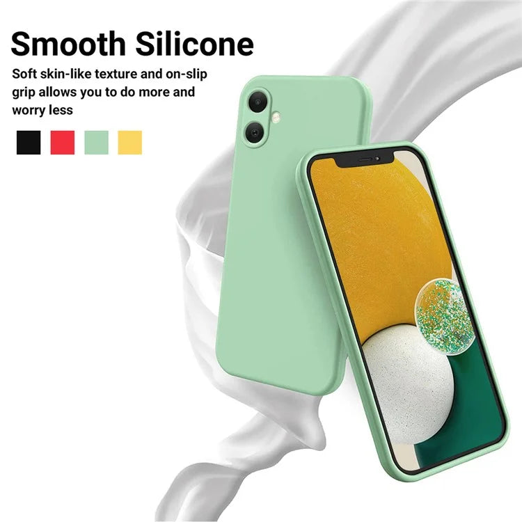 For Samsung Galaxy A05 4G Case Anti-Scratch Phone Cover Liquid Silicone Phone Shell with Strap