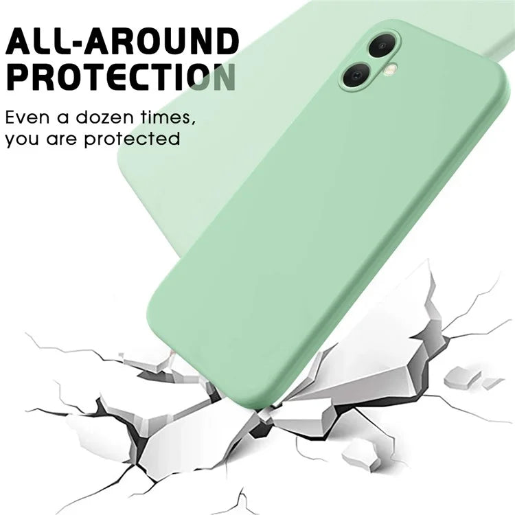 For Samsung Galaxy A05 4G Case Anti-Scratch Phone Cover Liquid Silicone Phone Shell with Strap