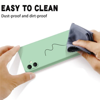 For Samsung Galaxy A05 4G Case Anti-Scratch Phone Cover Liquid Silicone Phone Shell with Strap