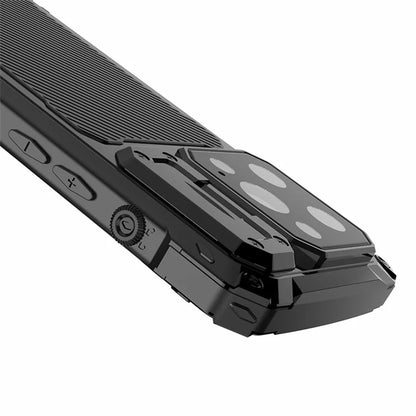 For iPhone 14 Pro Case Aluminum Alloy+Silicone Phone Cover with Kickstand