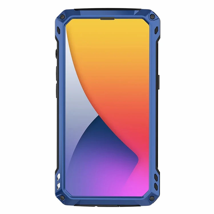 Anti-Drop Kickstand Case for iPhone 14 Case Aluminum Alloy+Silicone Phone Cover