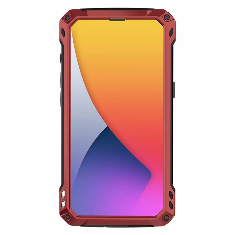 Anti-Drop Kickstand Case for iPhone 14 Case Aluminum Alloy+Silicone Phone Cover