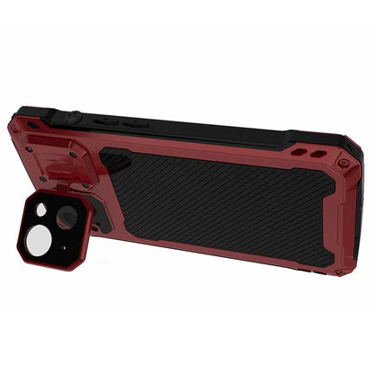 Anti-Drop Kickstand Case for iPhone 14 Case Aluminum Alloy+Silicone Phone Cover