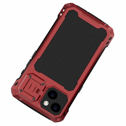 Anti-Drop Kickstand Case for iPhone 14 Case Aluminum Alloy+Silicone Phone Cover