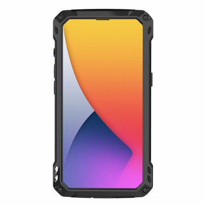 Anti-Drop Kickstand Case for iPhone 14 Case Aluminum Alloy+Silicone Phone Cover