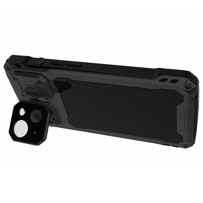 Anti-Drop Kickstand Case for iPhone 14 Case Aluminum Alloy+Silicone Phone Cover