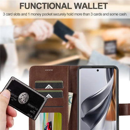 LC.IMEEKE For Oppo Reno10 Pro 5G (Global) / Reno10 5G (Global) Case PU Leather Stand Phone Wallet Cover