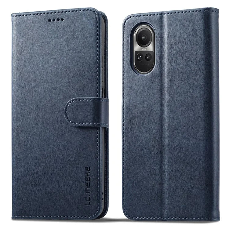 LC.IMEEKE For Oppo Reno10 Pro 5G (Global) / Reno10 5G (Global) Case PU Leather Stand Phone Wallet Cover