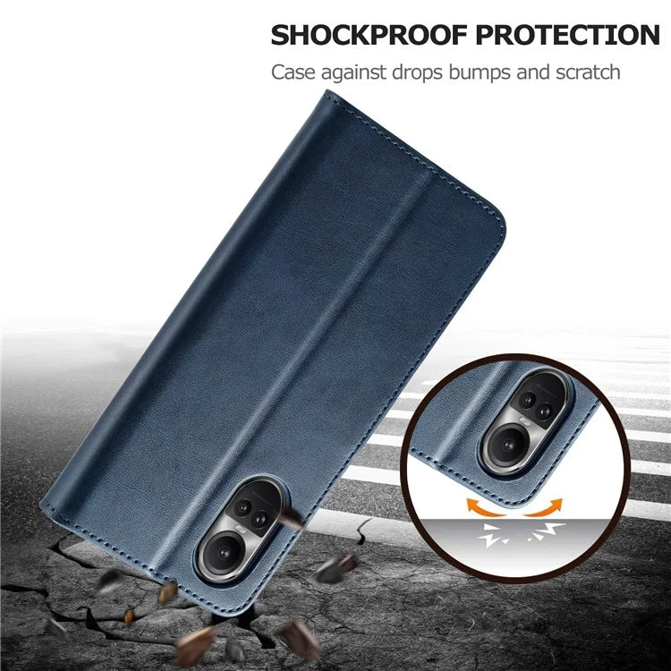 LC.IMEEKE For Oppo Reno10 Pro 5G (Global) / Reno10 5G (Global) Case PU Leather Stand Phone Wallet Cover