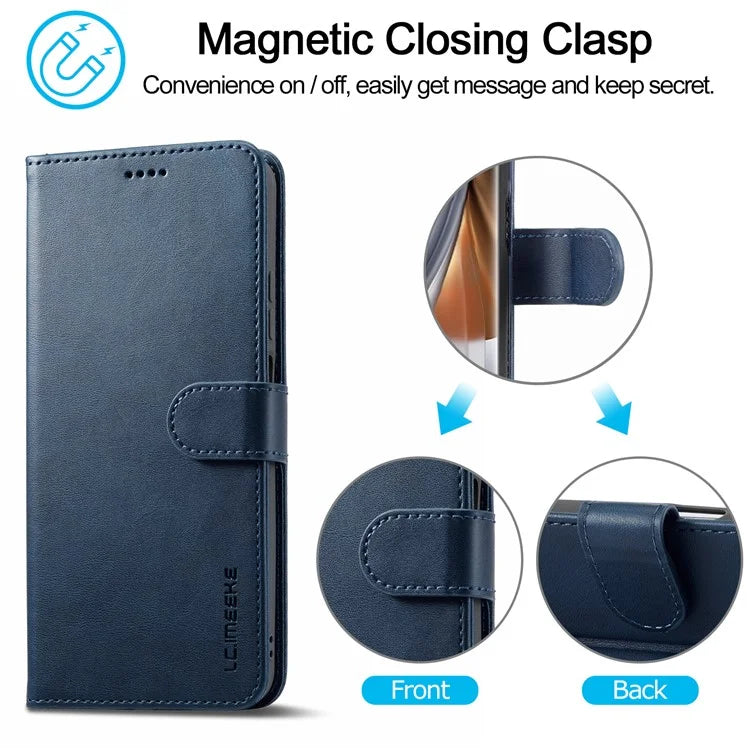 LC.IMEEKE For Oppo Reno10 Pro 5G (Global) / Reno10 5G (Global) Case PU Leather Stand Phone Wallet Cover
