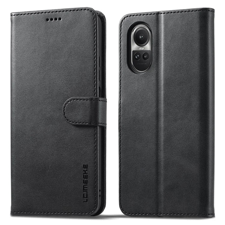 LC.IMEEKE For Oppo Reno10 Pro 5G (Global) / Reno10 5G (Global) Case PU Leather Stand Phone Wallet Cover