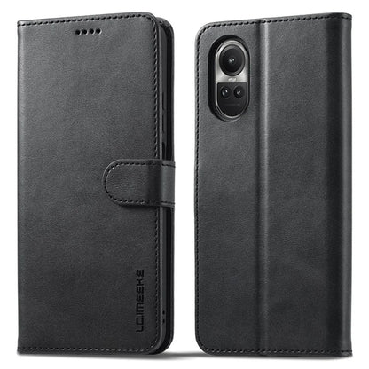 LC.IMEEKE For Oppo Reno10 Pro 5G (Global) / Reno10 5G (Global) Case PU Leather Stand Phone Wallet Cover
