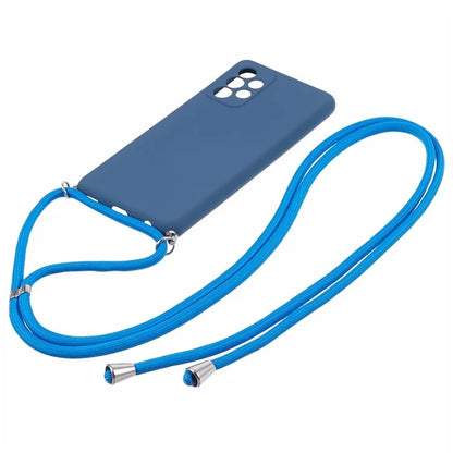 For Samsung Galaxy A52 4G / 5G / A52s 5G Case Precise Cutout TPU Cover with Long Lanyard