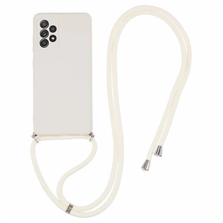 For Samsung Galaxy A52 4G / 5G / A52s 5G Case Precise Cutout TPU Cover with Long Lanyard