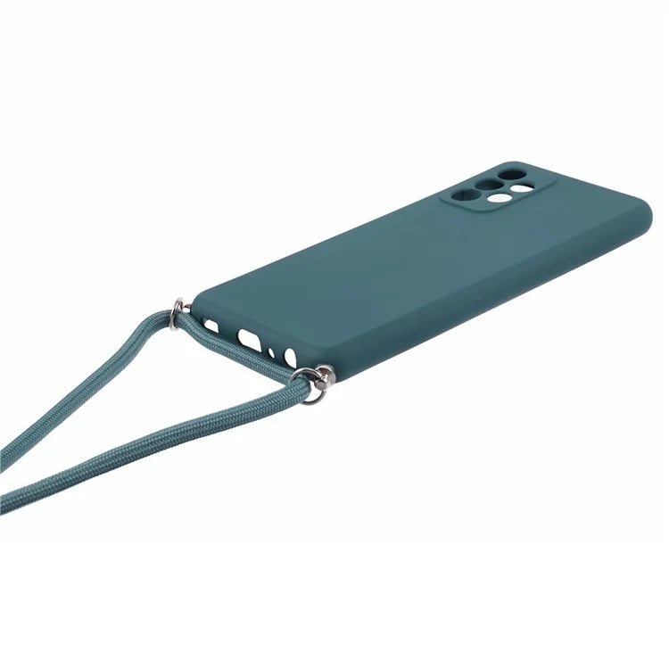 For Samsung Galaxy A52 4G / 5G / A52s 5G Case Precise Cutout TPU Cover with Long Lanyard