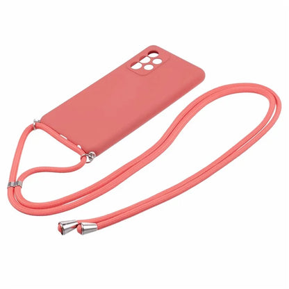 For Samsung Galaxy A52 4G / 5G / A52s 5G Case Precise Cutout TPU Cover with Long Lanyard
