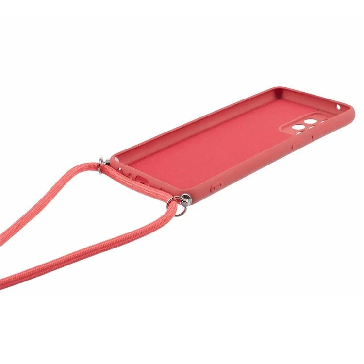 For Samsung Galaxy A52 4G / 5G / A52s 5G Case Precise Cutout TPU Cover with Long Lanyard