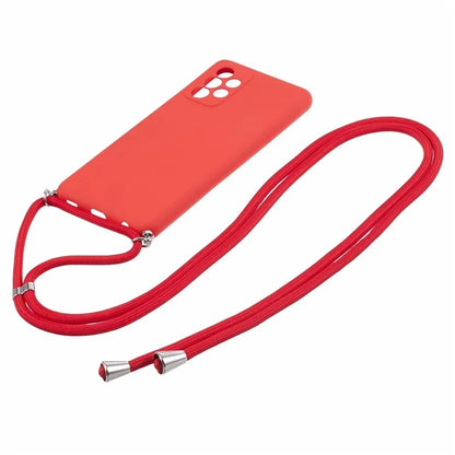 For Samsung Galaxy A52 4G / 5G / A52s 5G Case Precise Cutout TPU Cover with Long Lanyard