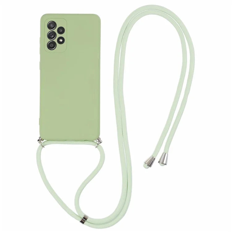 For Samsung Galaxy A52 4G / 5G / A52s 5G Case Precise Cutout TPU Cover with Long Lanyard