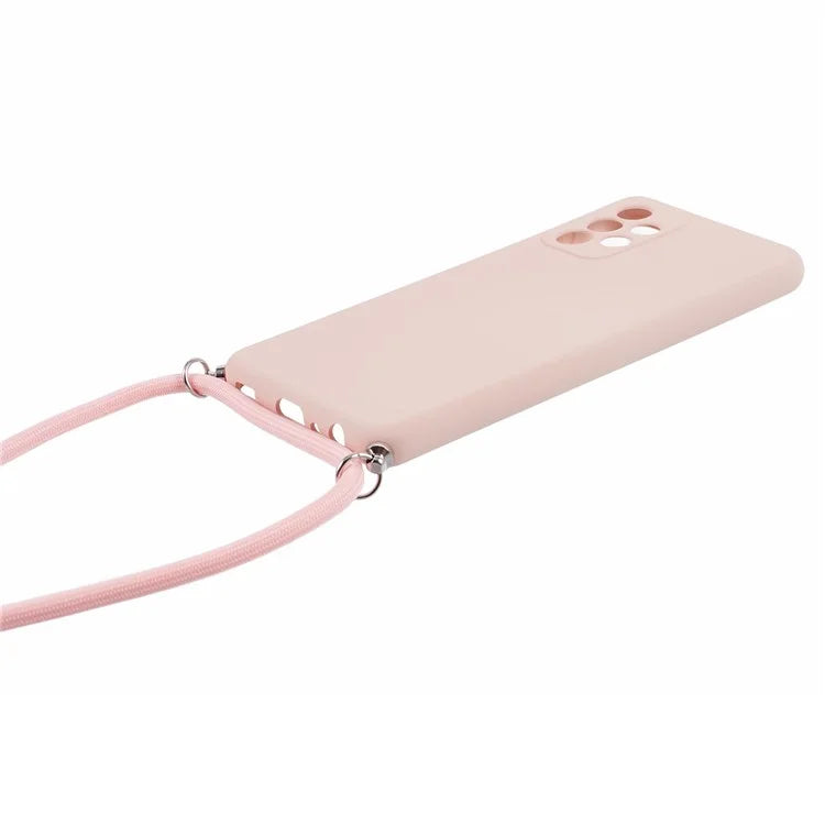 For Samsung Galaxy A52 4G / 5G / A52s 5G Case Precise Cutout TPU Cover with Long Lanyard