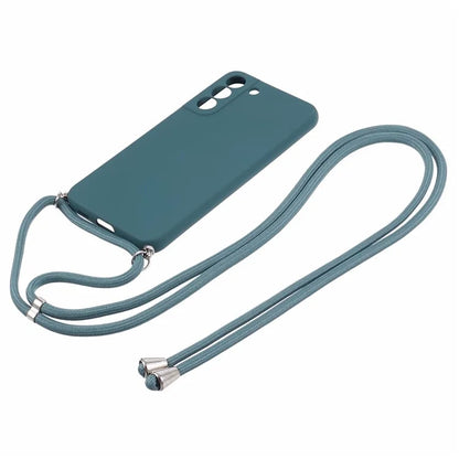 For Samsung Galaxy S21+ 5G Case TPU Cell Phone Cover with Long Lanyard