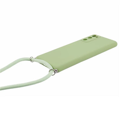 For Samsung Galaxy S20 FE / FE 5G / S20 Lite / S20 FE 2022 Case Rubberized TPU Cover with Long Lanyard