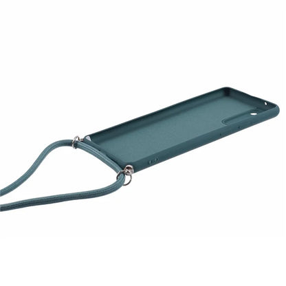 For Samsung Galaxy S20 FE / FE 5G / S20 Lite / S20 FE 2022 Case Rubberized TPU Cover with Long Lanyard