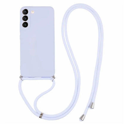For Samsung Galaxy S21 FE 5G Case Rubberized Phone TPU Cover with Long Lanyard